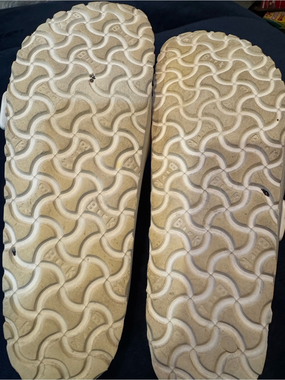 Birkenstock White Double Strap EVA Sandals - Picture 5 of 7